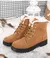 Botas femininas de pele quente botas de tornozelo para mulheres sapatos de inver