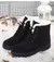 Botas femininas de pele quente botas de tornozelo para mulheres sapatos de inver - comprar online