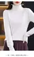 100% lã merino camisola de caxemira feminina camisola de malha gola alta manga - loja online