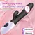 Coelho vibrador para mulher vagina g-ponto mamilo clitóris estimulador empurran - ASHASTORE