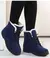 Botas femininas de pele quente botas de tornozelo para mulheres sapatos de inver