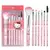 Sanrio conjunto de pincéis de maquiagem hello kitty sombra base blush escova fe na internet