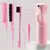 6 pçs/set conjunto escova de cabelo cabeleireiro spray garrafa trança laço ra - loja online