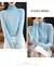 100% lã merino camisola de caxemira feminina camisola de malha gola alta manga