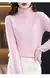 100% lã merino camisola de caxemira feminina camisola de malha gola alta manga na internet