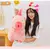 Capivara rosa Anime Boneca De Pelúcia, Leão Chapéu Dança, Brinquedo Fofo, Pe - ASHASTORE