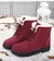 Imagem do Botas femininas de pele quente botas de tornozelo para mulheres sapatos de inver