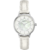 Reloj Kenneth Cole New York Dama l Piel Color Blanco Tema Plata Modelo KC50860002