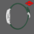 Imagen de Reloj para Caballero Lee Cooper - Color Verde, Tema Plata LC08081.477