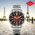 Reloj para Caballero Lee Cooper - Color Plata, Tema Rojo LC08103.380 - comprar en línea
