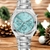 Reloj para Dama Lee Cooper - Color Plata, Tema Azul Turquesa LCO8045.300