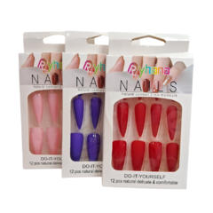 Uñas Postiza Decoradas x 12u Yhana - comprar online