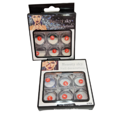 Glitter p/ Uñas caja x 6u Beauty Sky
