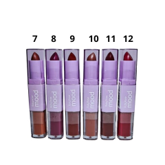 Labial Liquido + Barra Mood Batom Duo Ruby Rose HB-8614-7 - comprar online