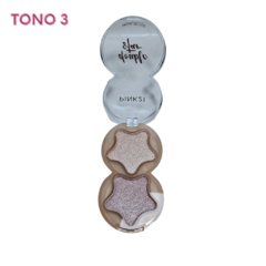 Iluminador Double Star Pink 21 - Coral Cosméticos y Accesorios