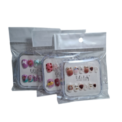 Uñas Postiza Decoradas x 12u Caja DoDo Lady