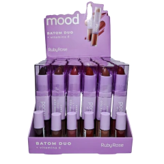 Labial Liquido + Barra Mood Batom Duo Ruby Rose HB-8614-7 en internet
