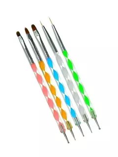 Punzon Dotting + Pincel x 5u
