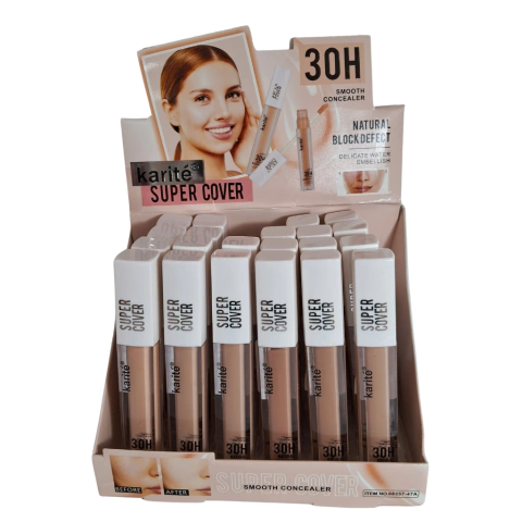 Corrector Ojera c/ Aplicador Super Cover 30H Karite