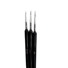 Pincel Liner Negro x 3u - comprar online