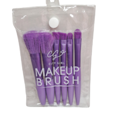 Set de Brocha Pastel Makeup Brush x 6u - Coral Cosméticos y Accesorios