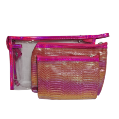 Porta Cosmeticos x 3u HZB-953-1