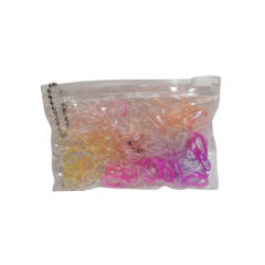 Gomita p/ Trenza Carterita TPU - Coral Cosméticos y Accesorios