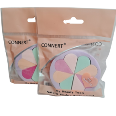 Esponja Latex Flor x 8u Connert