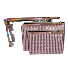 Porta Cosmeticos x 3u HZB-953-1 - Coral Cosméticos y Accesorios