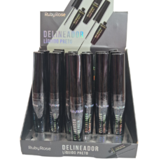 Delineador Liquido Preto Ruby Rose