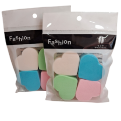 Esponja Latex Corazon x 4u Fashion
