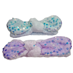 Vincha p/ Maquillaje Peluche c/ Brillo - comprar online