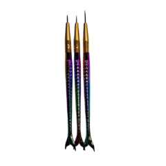 Pincel Liner Sirena Metalico x 3u 50044 - comprar online