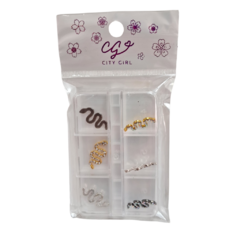 Dije p/ Uñas Serpiente x 6u City Girl - comprar online
