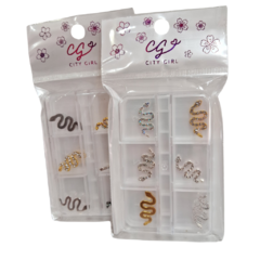 Dije p/ Uñas Serpiente x 6u City Girl