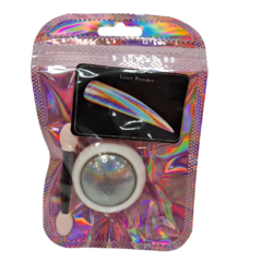 Polvo Tornasolado Holografico p/ Uñas