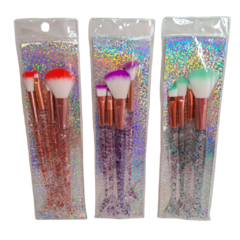 Set de Brocha Sirena Glitter x4u