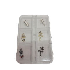Dije p/ uñas Animales x6u.