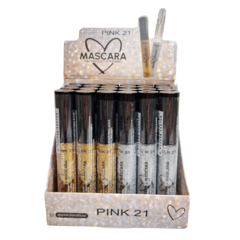 Mascara Pestaña + Glitter Dor y Plat Pink 21 - Coral Cosméticos y Accesorios