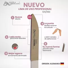 Lima Cuchillo 120/180 Profesional Angela Bresciano