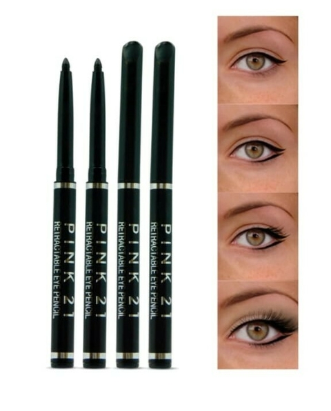 Delineador Retractil Negro Pink 21