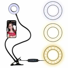 Aro de Luz c/ Porta Celular Flexible Paris Night - comprar online