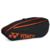 Raqueteira Yonex x6 Preta e Laranja Barra Tennis - comprar online