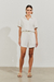 Shorts Liso Linho Textura Off White - comprar online