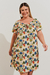 Vestido Estampado Plus Size Tomart Off White na internet