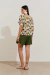 Blusa Estampada Tomart Off White - Malagueta