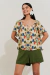 Blusa Estampada Tomart Off White - comprar online