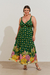 Vestido Estampado Plus Size Jardim De Tomates Verde - comprar online