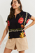 Blusa Estampada Flora Preto na internet