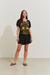 Blusa Estampada Localizada Preto - comprar online